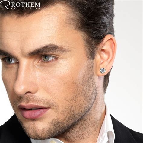 men wearing gucci earrings|gucci men's diamond stud earrings.